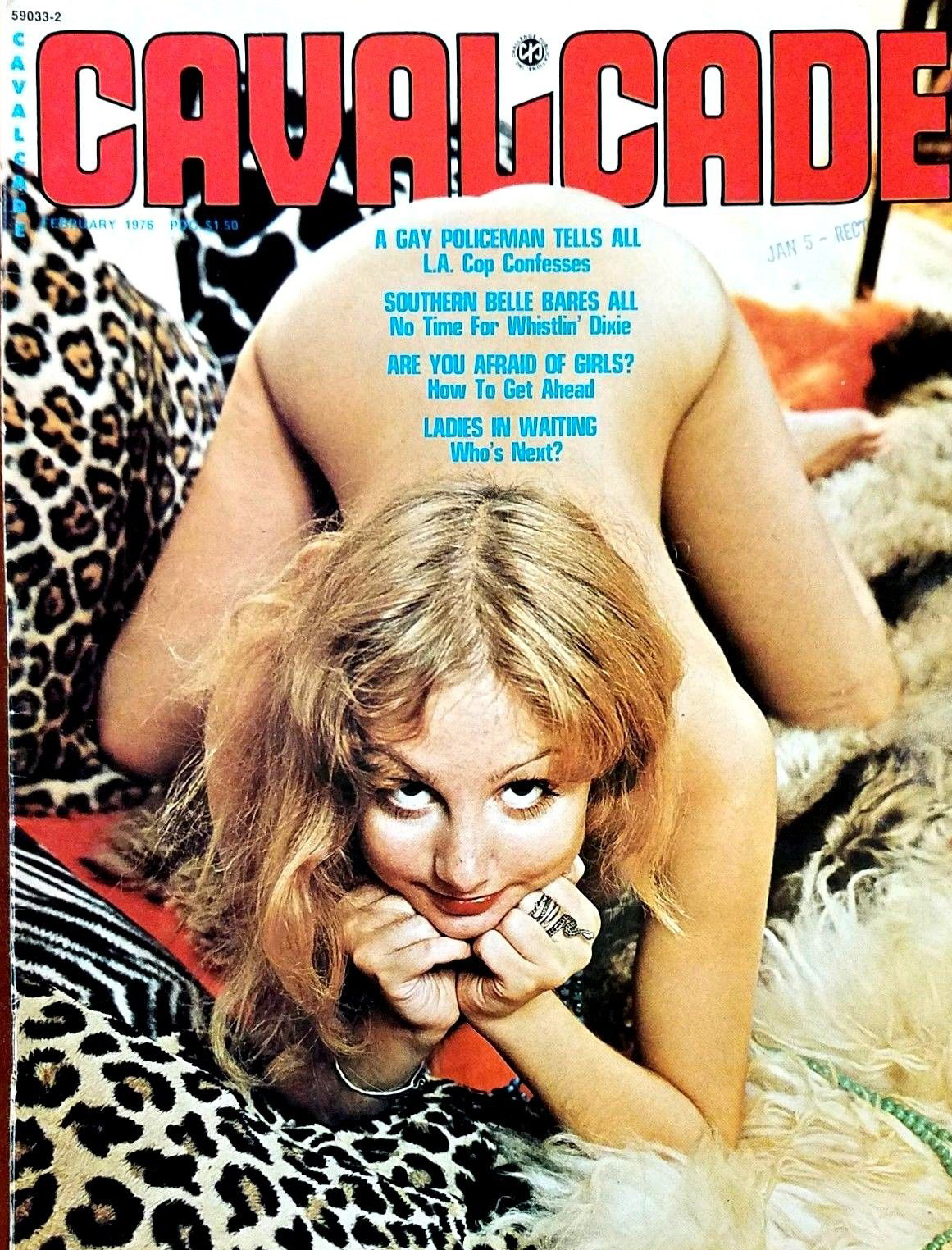 Cavalcade January 1976 magazine back issue Cavalcade magizine back copy 