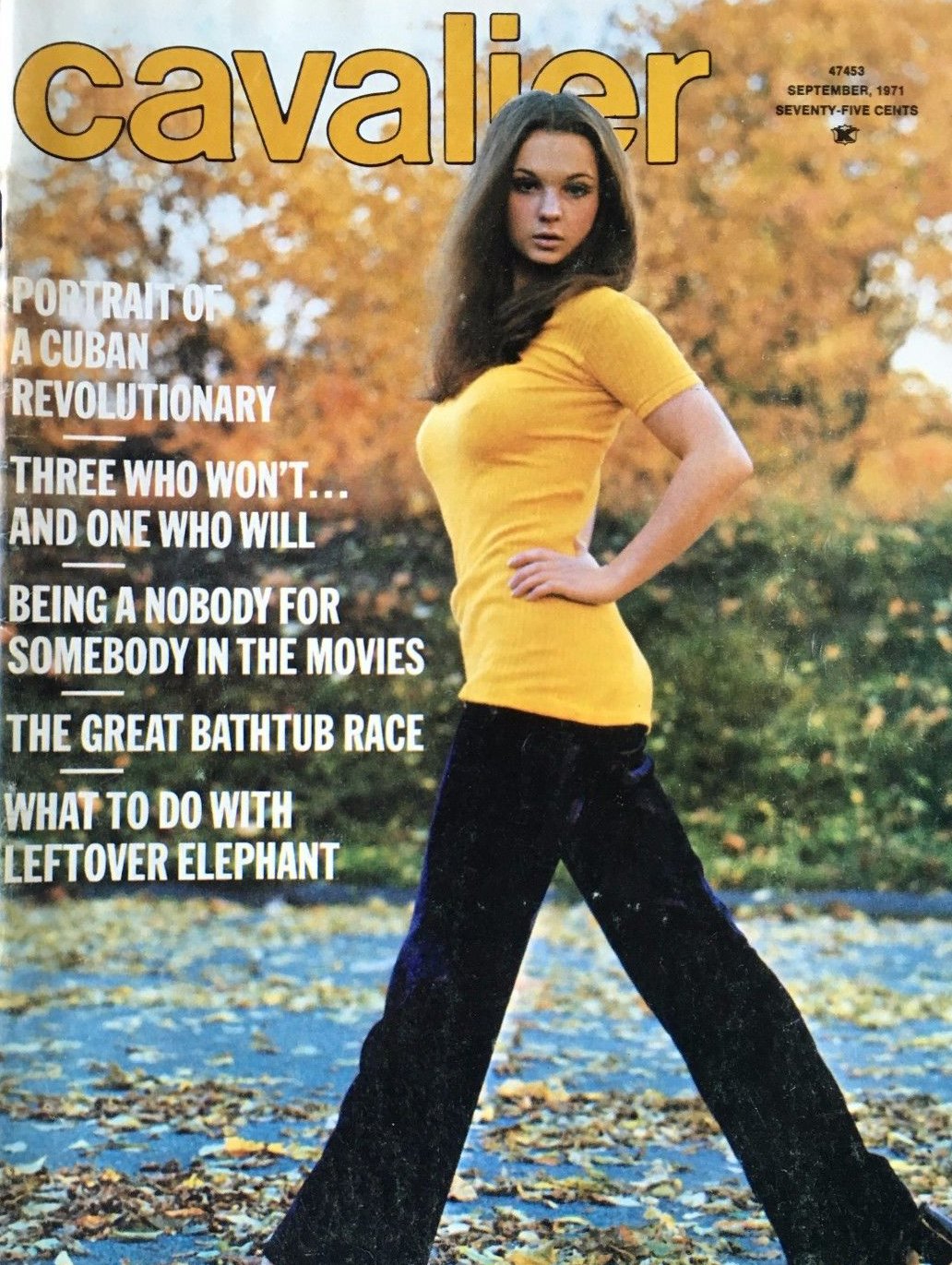 Cavalier September 1971 magazine back issue Cavalier magizine back copy Cavalier September 1971 Adult Magazine Back Issue Published by Fawcett Publications and Founded in 1952. Portrait Of A Cuban Revolutionary.