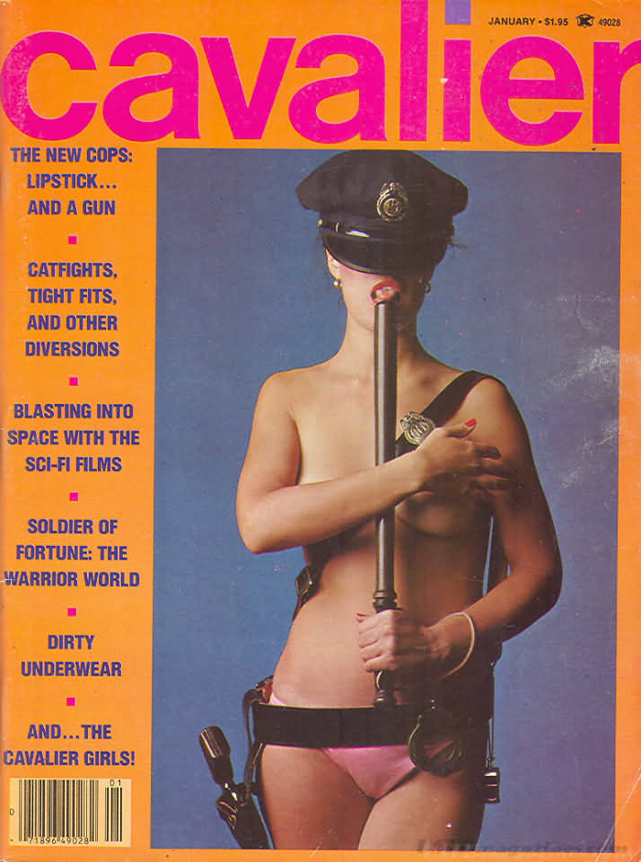 Cavalier January 1978 magazine back issue Cavalier magizine back copy Cavalier January 1978 Adult Magazine Back Issue Published by Fawcett Publications and Founded in 1952. The New Cops: Lipstick... And A Gun.