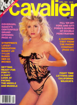 Cavalier April 1989 magazine back issue Cavalier magizine back copy Cavalier April 1989 Adult Magazine Back Issue Published by Fawcett Publications and Founded in 1952. Covergirl Nancy's Centerfold Grand Opening Page 45.