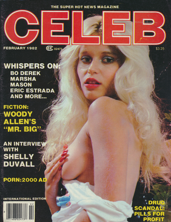 Celeb February 1982 magazine back issue Celeb magizine back copy 