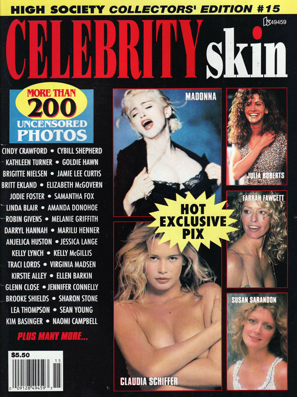 Celebrity Skin # 15 magazine back issue Celebrity Skin magizine back copy 