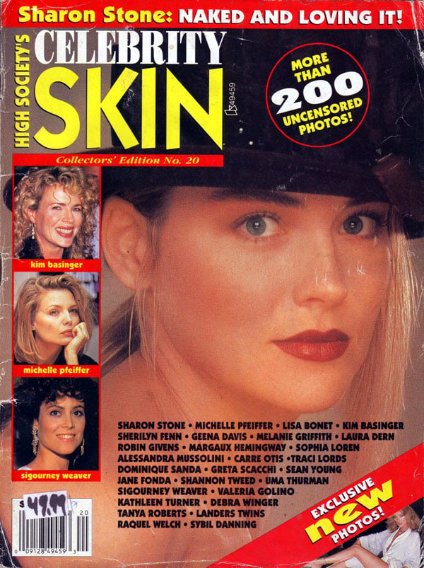 Celebrity Skin # 20, June 1992 magazine back issue Celebrity Skin magizine back copy 