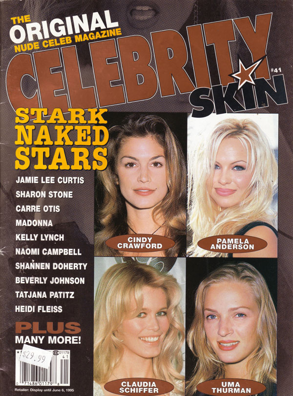 Celebrity Skin # 41, April 1995 magazine back issue Celebrity Skin magizine back copy 