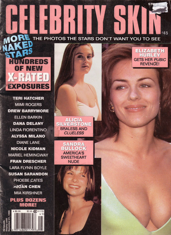 Celebrity Skin # 45, October 1995 magazine back issue Celebrity Skin magizine back copy 