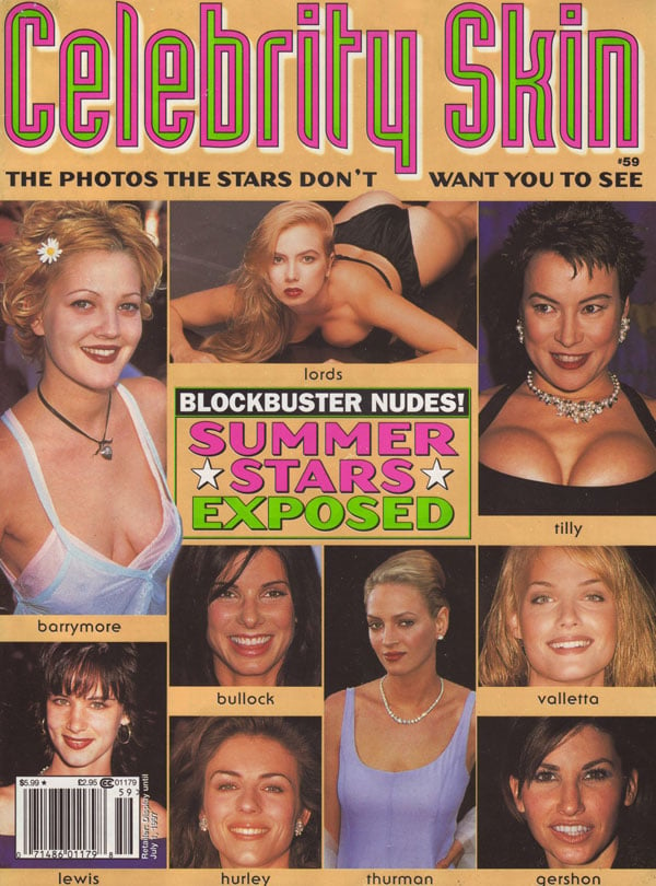 Celebrity Skin # 59 magazine back issue Celebrity Skin magizine back copy 