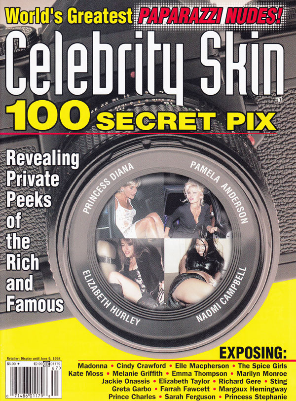 Celebrity Skin # 67 magazine back issue Celebrity Skin magizine back copy 