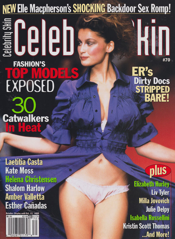 Celebrity Skin # 70, September 1998 magazine back issue Celebrity Skin magizine back copy 