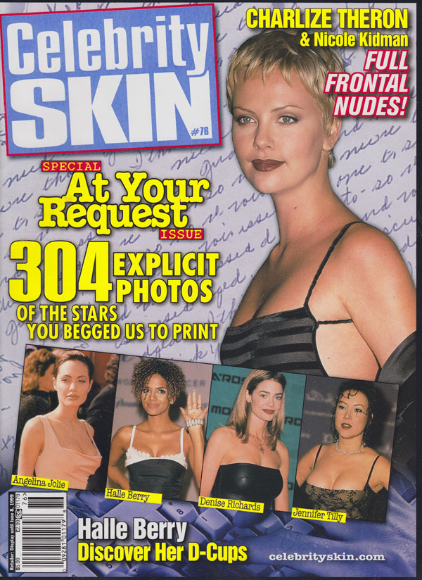 Celebrity Skin # 76, April 1999 magazine back issue Celebrity Skin magizine back copy 