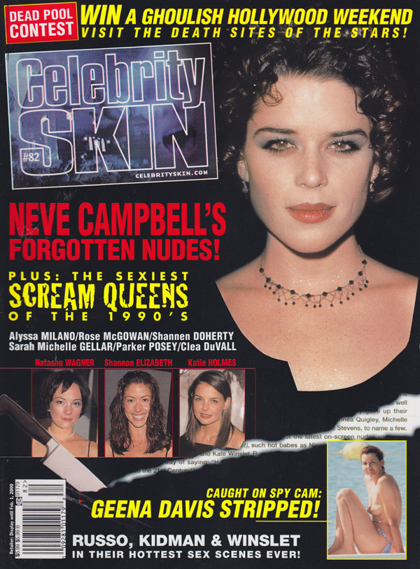 Celebrity Skin # 82, December 1999 magazine back issue Celebrity Skin magizine back copy 