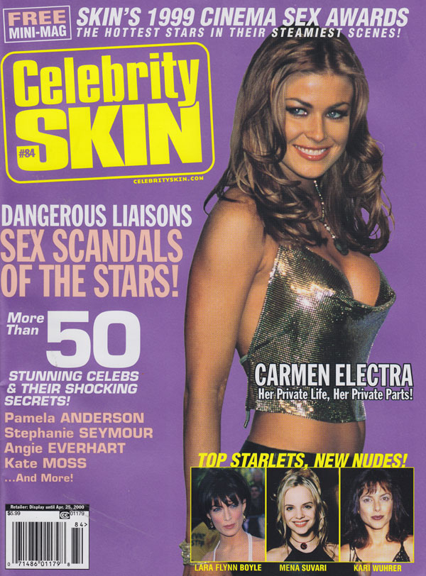 Celebrity Skin # 84, March 2000 magazine back issue Celebrity Skin magizine back copy 