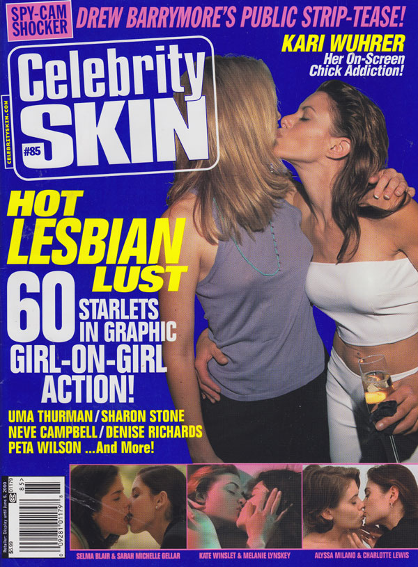 Celebrity Skin # 85, April 2000 magazine back issue Celebrity Skin magizine back copy 