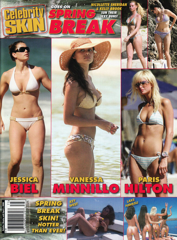 Celebrity Skin # 175, March 2008 magazine back issue Celebrity Skin magizine back copy 
