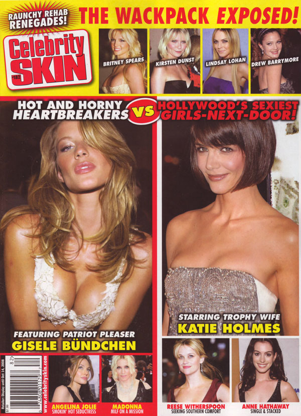 Celebrity Skin # 182, September 2008 magazine back issue Celebrity Skin magizine back copy 