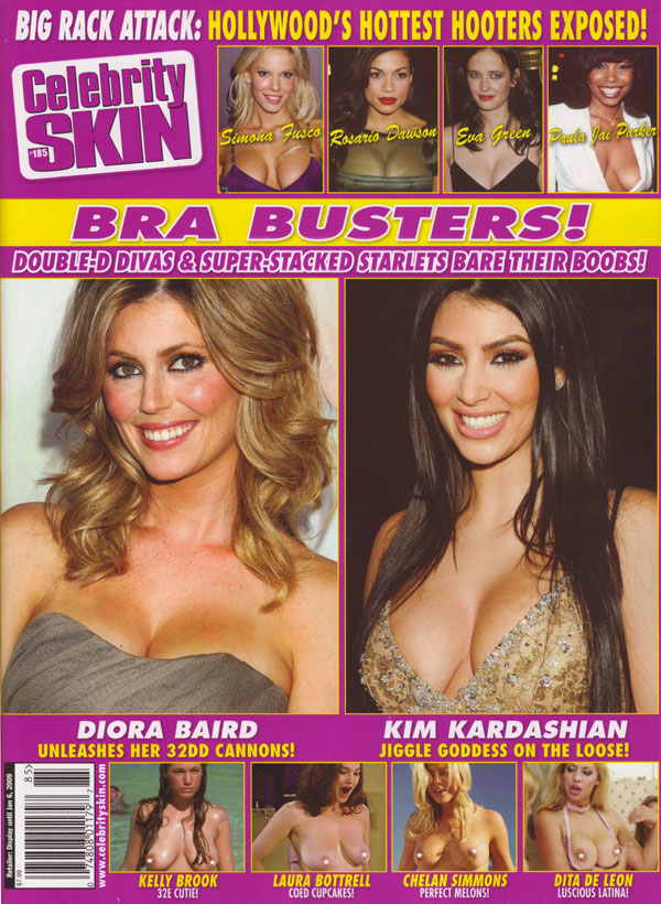 Celebrity Skin # 185, December 2008 magazine back issue Celebrity Skin magizine back copy 