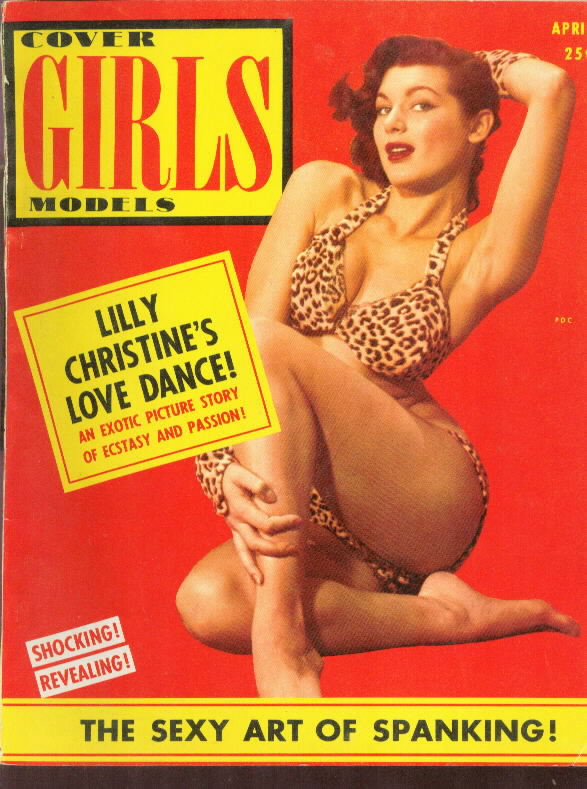 Covers Girls Models April 1954 magazine back issue Covers Girls Models magizine back copy 