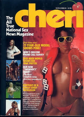 Cheri November 1977 magazine back issue Cheri magizine back copy Cheri November 1977 Adult Vintage Magazine Back Issue Published by Cheri Publishing Group. First Time Ever! 77 Year-Old Model Shows Pink!.