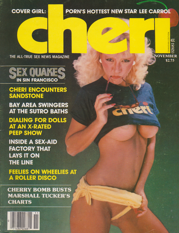 Cheri November 1980 magazine back issue Cheri magizine back copy Cheri November 1980 Adult Vintage Magazine Back Issue Published by Cheri Publishing Group. Covergirl & Centerfold Lee Carrol.