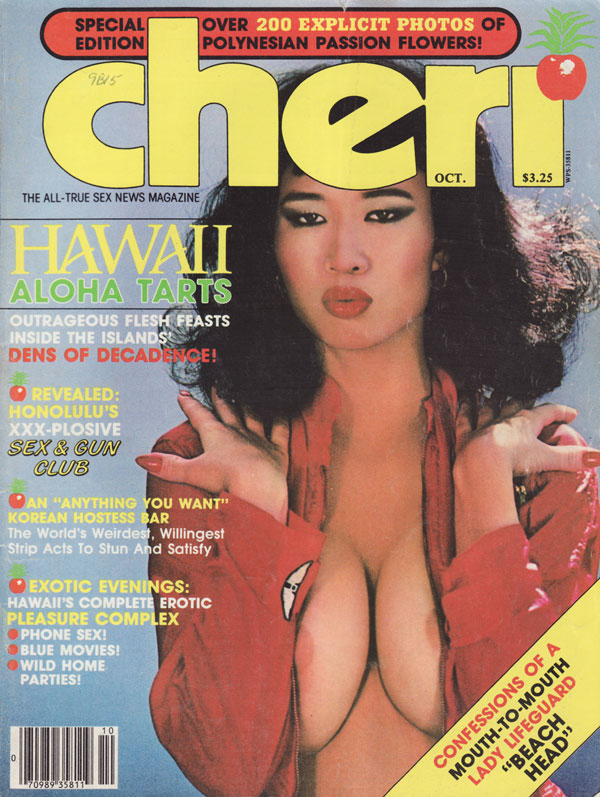 Cheri October 1983 magazine back issue Cheri magizine back copy hawaii aloha tarts outrageous fles feasts inside the islands revealed honolulus xxx plosive sex and 