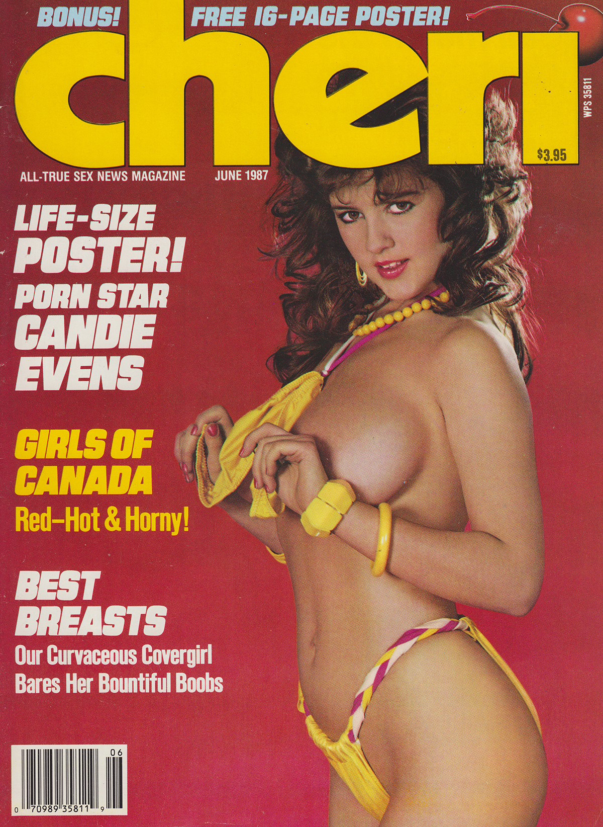 Cheri June 1987 magazine back issue Cheri magizine back copy Cheri June 1987 Adult Vintage Magazine Back Issue Published by Cheri Publishing Group. Covergirl Madeline.