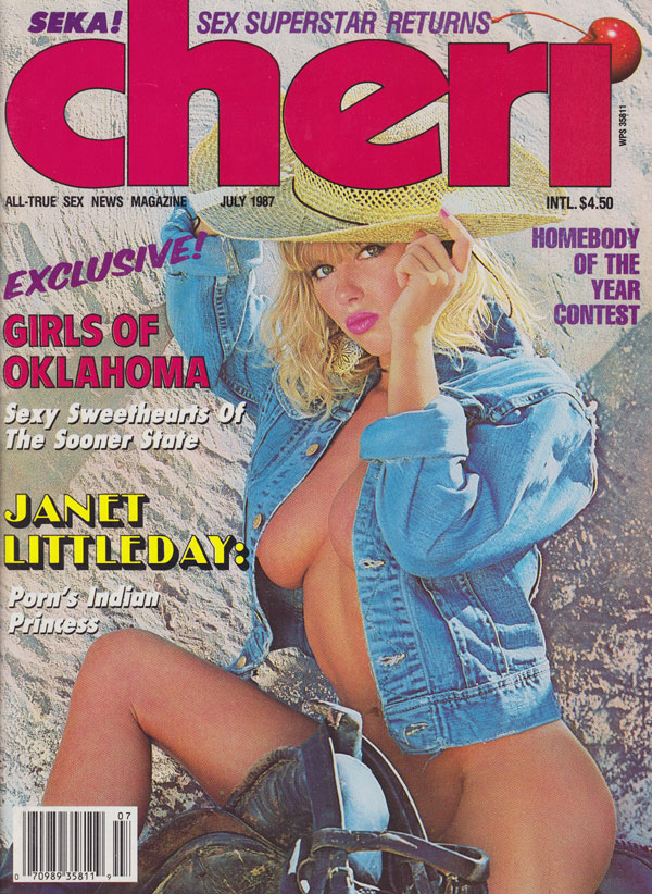 Cheri July 1987 magazine back issue Cheri magizine back copy cheri magazine xxx back issues 1987 all-true sex mag sexy babes nude cowgirls naked explicit sexual 