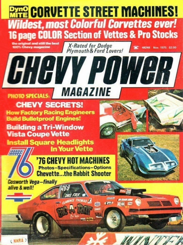 Chevy Power # 72, November 1975, , Wildest, Most Colorful Corvett