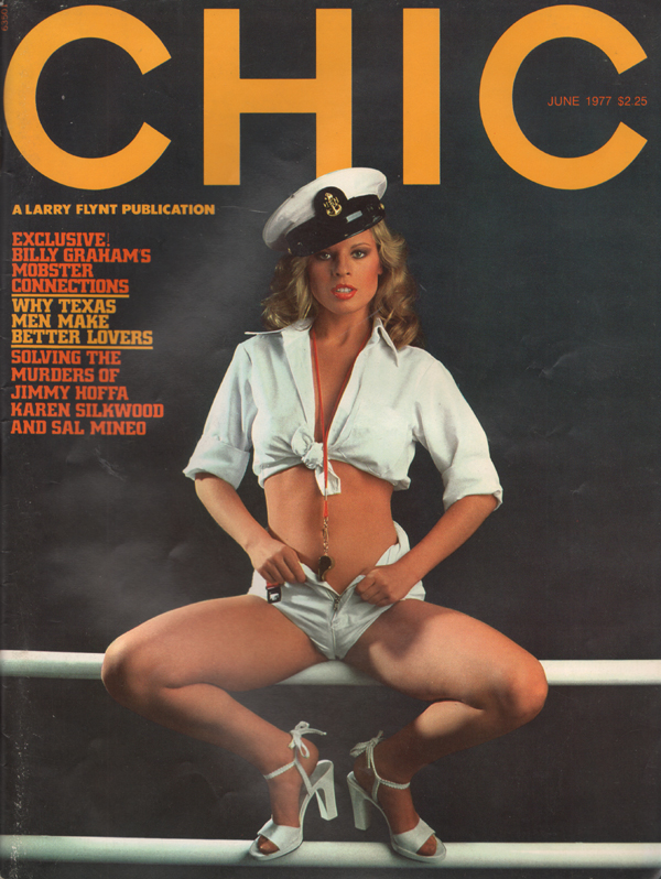 Chic June 1977 magazine back issue Chic magizine back copy Billy Graham's Mobster Connections,Texas Men Make Better Lovers,Jimmy Hoffa,Sal Mineo,polish jokes