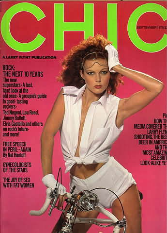 Chic September 1978 magazine back issue Chic magizine back copy Chic September 1978 Adult Pornographic Magazine Back Issue Published by LFP, Larry Flynt Publications. Covergirl Colette Photographed by James Baes.