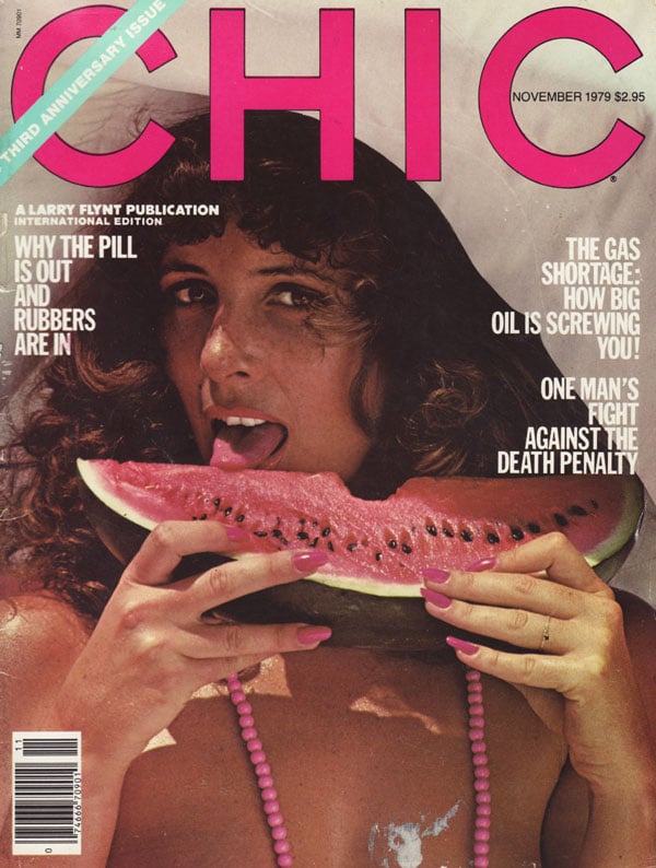 Chic November 1979 magazine back issue Chic magizine back copy chic magazine 3rd anniversary issue 1979 back issues hot sexy women nude horny babes politics larry 