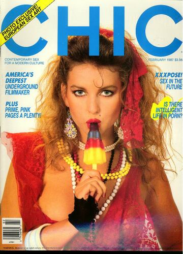 Chic February 1987 magazine back issue Chic magizine back copy Chic February 1987 Adult Pornographic Magazine Back Issue Published by LFP, Larry Flynt Publications. America's Deepest Underground Filmmaker.