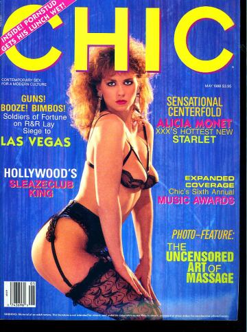 Chic May 1988 magazine back issue Chic magizine back copy Chic May 1988 Adult Pornographic Magazine Back Issue Published by LFP, Larry Flynt Publications. Covergirl Alicia Monet (Nude Centerfold) .