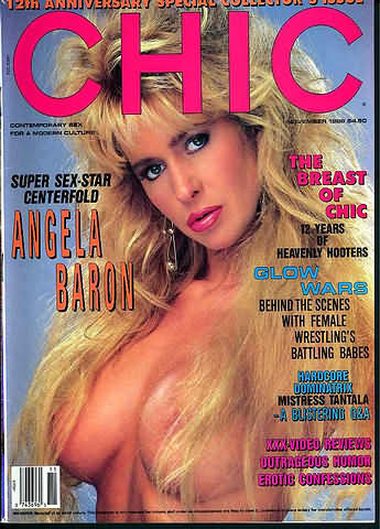 Chic November 1988 magazine back issue Chic magizine back copy Chic November 1988 Adult Pornographic Magazine Back Issue Published by LFP, Larry Flynt Publications. Covergirl Angela Baron (Nude Centerfold) .
