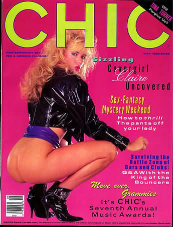 Chic May 1989 magazine back issue Chic magizine back copy Chic May 1989 Adult Pornographic Magazine Back Issue Published by LFP, Larry Flynt Publications. Covergirl Claire (Nude Centerfold) .