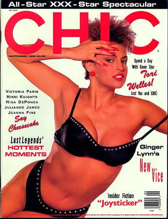 Chic September 1989 magazine back issue Chic magizine back copy Chic September 1989 Adult Pornographic Magazine Back Issue Published by LFP, Larry Flynt Publications. Covergirl Tori Welles (Nude) .