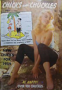 Danielle Martin magazine cover appearance Chicks and Chuckles June 1959
