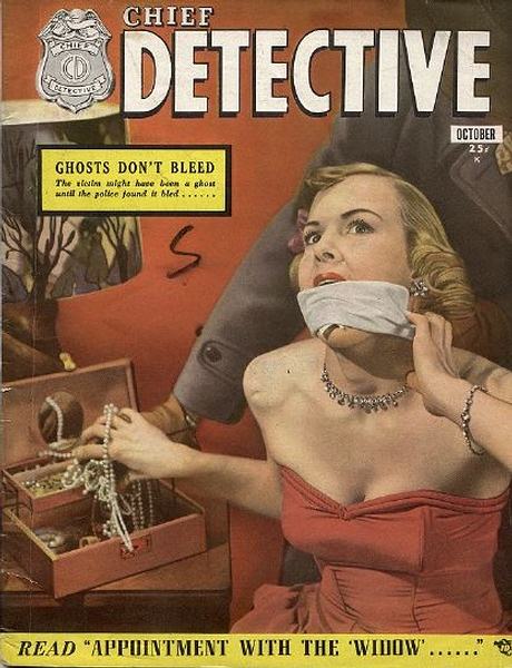 Chief Detective October 1950 magazine back issue Chief Detective magizine back copy 