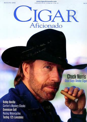 Cigar Aficionado August 1998 magazine back issue Cigar Aficionado magizine back copy 