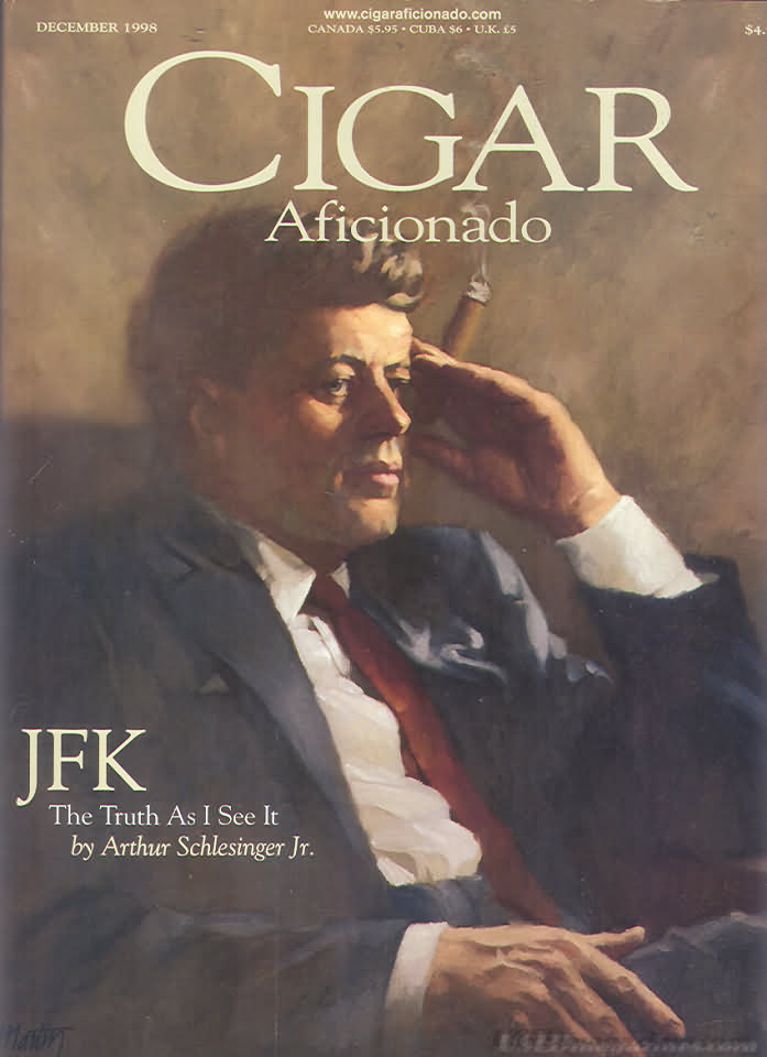 Cigar Aficionado December 1998 magazine back issue Cigar Aficionado magizine back copy 