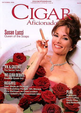 Cigar Aficionado October 1999 magazine back issue Cigar Aficionado magizine back copy 