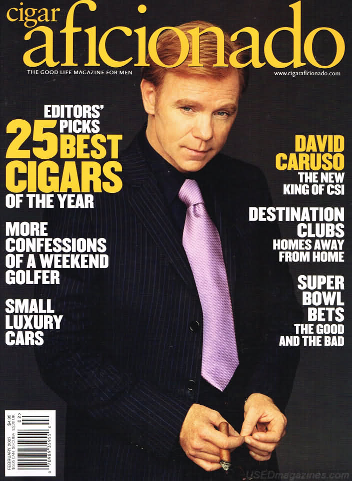 Cigar Aficionado February 2007 magazine back issue Cigar Aficionado magizine back copy 