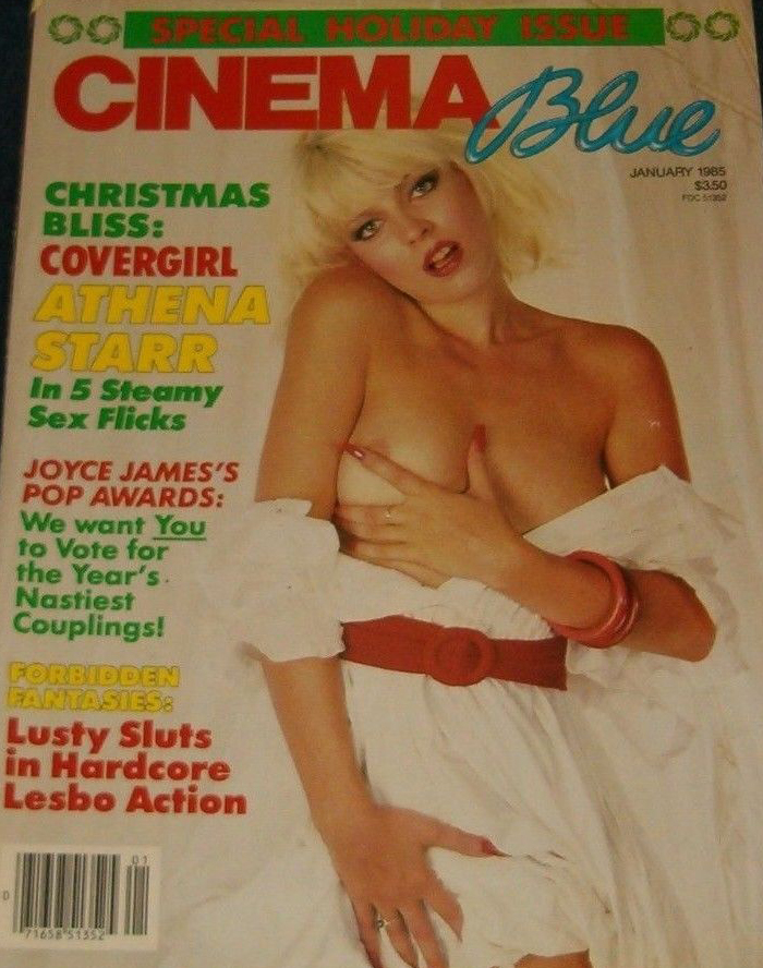 Cinema Blue January 1985 magazine back issue Cinema Blue magizine back copy 