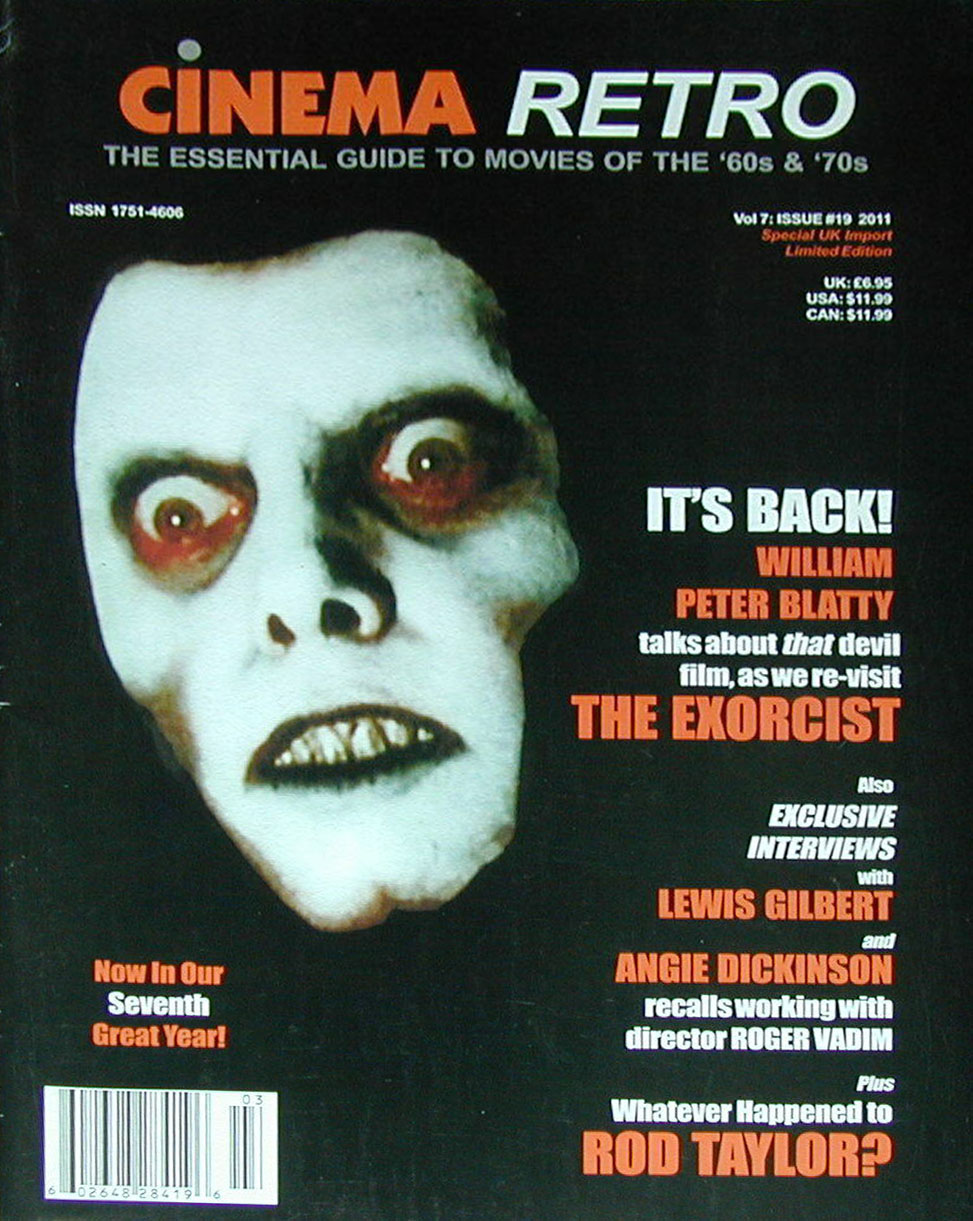 Cinema Retro # 19 magazine back issue Cinema Retro magizine back copy 
