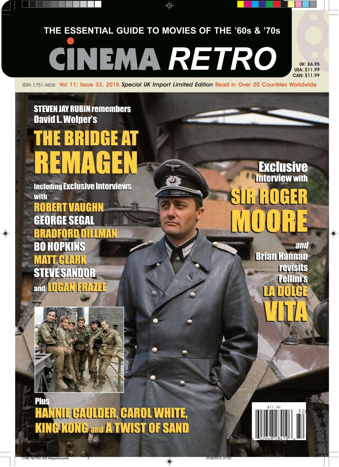 Cinema Retro # 33 magazine back issue Cinema Retro magizine back copy 