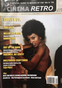 Pam Grier magazine cover appearance Cinema Retro # 31