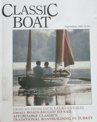 Classic Boat September 1989 magazine back issue cover image