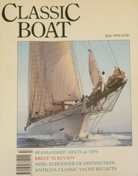Classic Boat July 1992 magazine back issue cover image