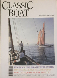 Classic Boat December 1992 magazine back issue cover image