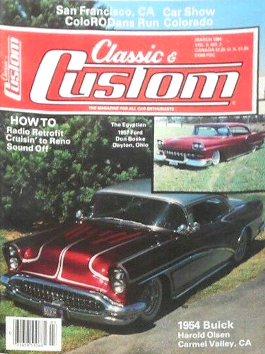 Classic & Custom March 1984 magazine back issue Classic & Custom magizine back copy 