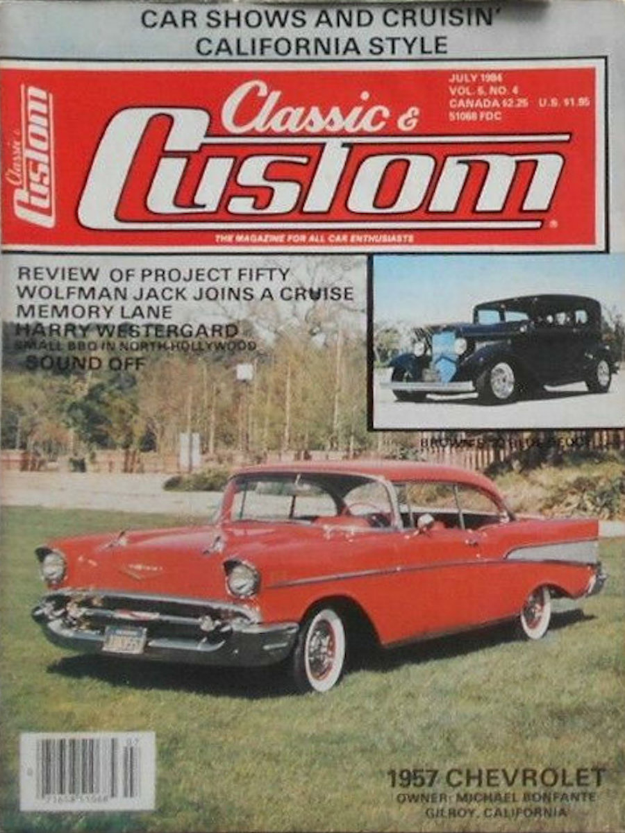 Classic & Custom July 1984 magazine back issue Classic & Custom magizine back copy 