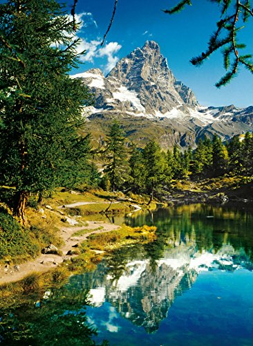 Matterhorn Mountain Alps 1500 Piece Jigsaw Puzzle Made by Clementoni # 31990 matterhorn-in-the-mirror